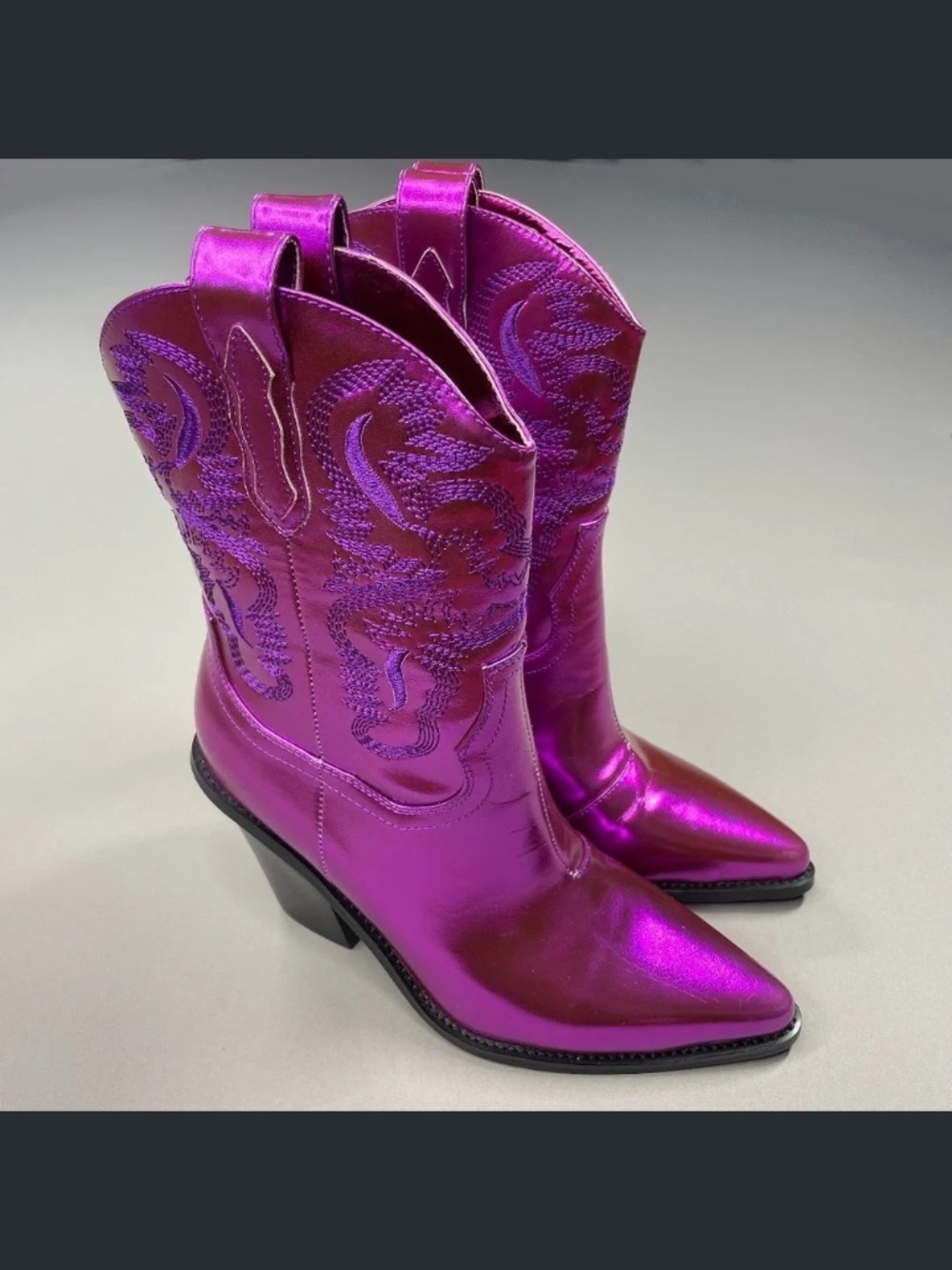 NEW Billini Boots Womens 9 purple black Sergio cowboy cowgirl western festival